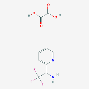 molecular formula C9H9F3N2O4 B1424330 2,2,2-Trifluoro-1-pyridin-2-YL-ethylamine oxalate CAS No. 1187929-49-2