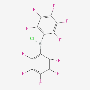 molecular formula C12AlClF10 B14243306 Aluminum, chlorobis(pentafluorophenyl)- CAS No. 477903-85-8