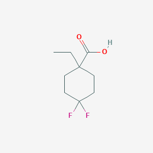 molecular formula C9H14F2O2 B1424331 1-Ethyl-4,4-difluorocyclohexane-1-carboxylic acid CAS No. 1389315-01-8
