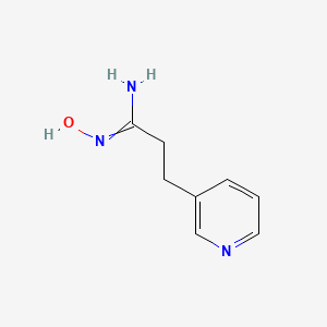 molecular formula C9H12N2O B1424333 N'-Hydroxy-3-(pyridin-3-yl)propanimidamide CAS No. 201546-79-4
