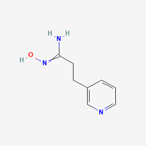 molecular formula C8H11N3O B1424333 N'-Hydroxy-3-(pyridin-3-yl)propanimidamide CAS No. 201546-79-4