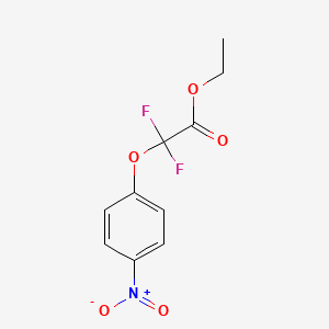 molecular formula C10H9F2NO5 B1424334 Difluoro-(4-nitro-phenoxy)-acetic acid ethyl ester CAS No. 383670-74-4