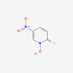 molecular formula C5H4N2O3S B14243377 1-Hydroxy-5-nitropyridine-2(1H)-thione CAS No. 402726-12-9