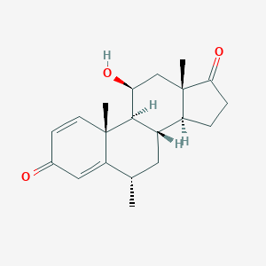 (6S,8S,9S,10R,11S,13S,14S)-11-hydroxy-6,10,13-trimethyl-7,8,9,11,12,14,15,16-octahydro-6H-cyclopenta[a]phenanthrene-3,17-dione