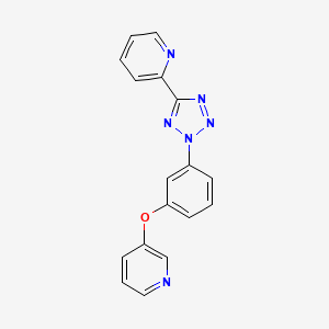 molecular formula C17H12N6O B14243435 2-(2-{3-[(Pyridin-3-yl)oxy]phenyl}-2H-tetrazol-5-yl)pyridine CAS No. 507268-91-9