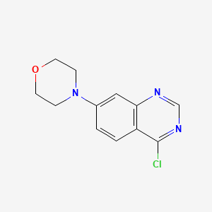 molecular formula C12H12ClN3O B1424353 4-(4-Chloroquinazolin-7-yl)morpholine CAS No. 1334602-74-2