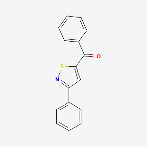 molecular formula C16H11NOS B14243602 Methanone, phenyl(3-phenyl-5-isothiazolyl)- CAS No. 188483-20-7
