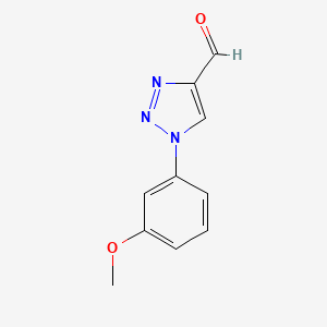 molecular formula C10H9N3O2 B1424364 1-(3-Methoxyphenyl)-1H-1,2,3-triazole-4-carbaldehyde CAS No. 944901-49-9