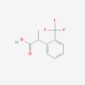 molecular formula C10H9F3O2 B1424376 2-[2-(Trifluoromethyl)phenyl]propanoic acid CAS No. 1080023-02-4