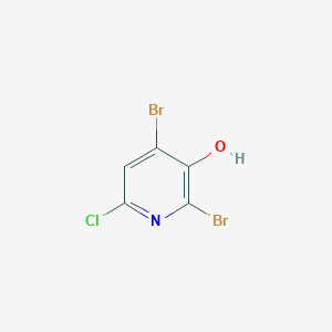 molecular formula C5H2Br2ClNO B1424381 2,4-Dibromo-6-chloropyridin-3-ol CAS No. 1232433-08-7