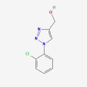 molecular formula C9H8ClN3O B1424385 [1-(2-chlorophenyl)-1H-1,2,3-triazol-4-yl]methanol CAS No. 1126635-72-0