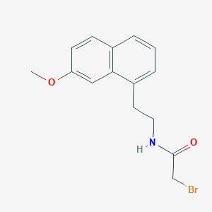 Acetamide, 2-bromo-N-(2-(7-methoxy-1-naphthalenyl)ethyl)-