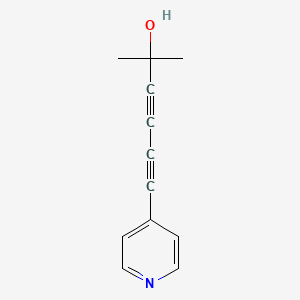 molecular formula C12H11NO B14243908 2-Methyl-6-(pyridin-4-yl)hexa-3,5-diyn-2-ol CAS No. 235743-08-5