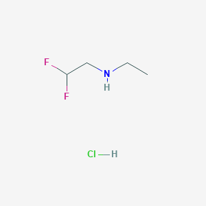 molecular formula C4H10ClF2N B1424393 (2,2-二氟乙基)(乙基)胺盐酸盐 CAS No. 1010097-80-9