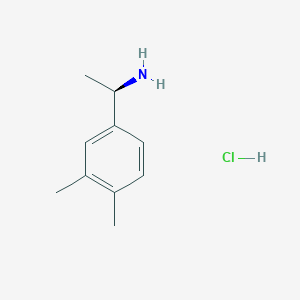 molecular formula C10H16ClN B1424396 (R)-1-(3,4-二甲苯基)乙胺盐酸盐 CAS No. 1079650-53-5