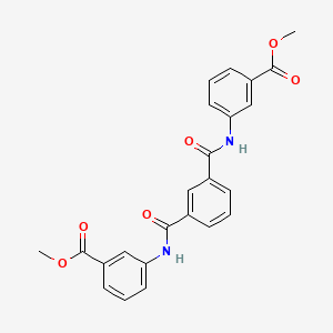 molecular formula C24H20N2O6 B14243962 Benzoic acid, 3,3'-[1,3-phenylenebis(carbonylimino)]bis-, dimethyl ester CAS No. 474335-16-5
