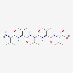 molecular formula C25H47N5O6 B14243964 L-Valine, L-valyl-L-valyl-L-valyl-L-valyl- CAS No. 350702-73-7