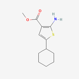 molecular formula C12H17NO2S B1424402 Methyl 2-amino-5-cyclohexylthiophene-3-carboxylate CAS No. 1350623-54-9