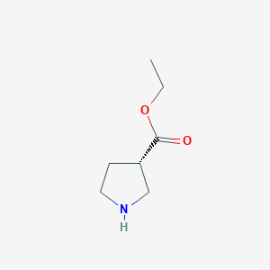 molecular formula C7H13NO2 B1424403 乙基(S)-吡咯烷-3-羧酸酯 CAS No. 81049-27-6