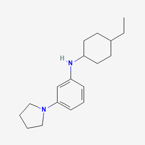 N-(4-ethylcyclohexyl)-3-(pyrrolidin-1-yl)aniline