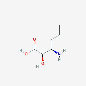 molecular formula C6H13NO3 B1424406 (2R,3R)-3-Amino-2-hydroxyhexanoic acid CAS No. 75638-60-7