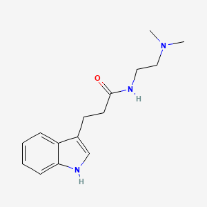 molecular formula C15H21N3O B14244176 N-[2-(Dimethylamino)ethyl]-3-(1H-indol-3-yl)propanamide CAS No. 406685-47-0