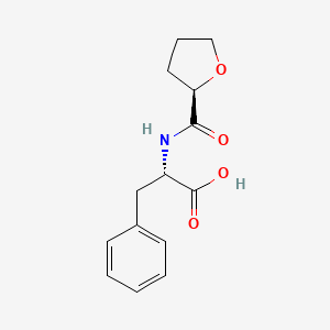 molecular formula C14H17NO4 B14244224 N-[(2R)-Oxolane-2-carbonyl]-L-phenylalanine CAS No. 327616-36-4