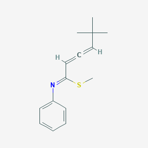 molecular formula C15H19NS B14244367 Methyl (1Z)-5,5-dimethyl-N-phenylhexa-2,3-dienimidothioate CAS No. 210834-52-9