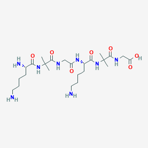 molecular formula C24H46N8O7 B14244388 L-Lysyl-2-methylalanylglycyl-L-lysyl-2-methylalanylglycine CAS No. 184963-88-0