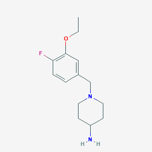 molecular formula C14H21FN2O B1424442 1-(3-Ethoxy-4-fluorobenzyl)piperidin-4-amine CAS No. 1206970-26-4