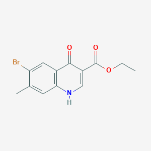 Ethyl 6-bromo-1,4-dihydro-7-methyl-4-oxoquinoline-3-carboxylate