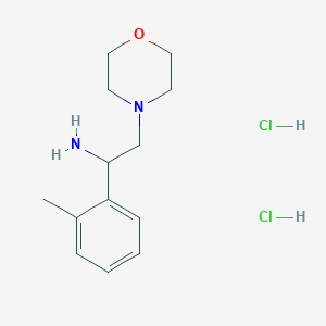 molecular formula C13H22Cl2N2O B1424457 1-(2-Methylphenyl)-2-(morpholin-4-yl)ethan-1-amine dihydrochloride CAS No. 1281152-67-7
