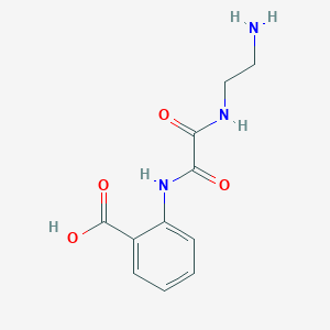 molecular formula C11H13N3O4 B14244750 Benzoic acid, 2-[[[(2-aminoethyl)amino]oxoacetyl]amino]- CAS No. 499769-07-2