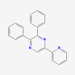 molecular formula C21H15N3 B14244778 2,3-Diphenyl-5-(pyridin-2-yl)pyrazine CAS No. 397863-89-7
