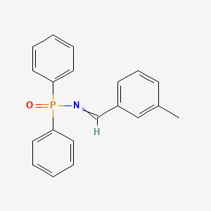 molecular formula C20H18NOP B14244852 N-[(3-Methylphenyl)methylidene]-P,P-diphenylphosphinic amide CAS No. 374776-81-5