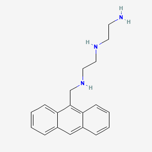 molecular formula C19H23N3 B14244886 N~1~-(2-Aminoethyl)-N~2~-[(anthracen-9-yl)methyl]ethane-1,2-diamine CAS No. 449142-76-1