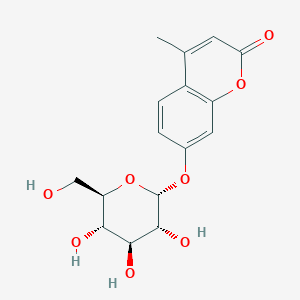 molecular formula C16H18O8 B014245 4-Methylumbelliferyl alpha-D-glucopyranoside CAS No. 17833-43-1