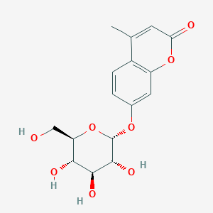 molecular formula C16H18O8 B014245 7-(α-D-吡喃葡萄糖基氧基)-4-甲基-2H-1-苯并吡喃-2-酮 CAS No. 17833-43-1