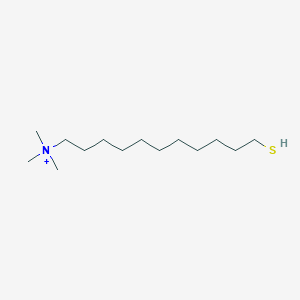molecular formula C14H32NS+ B14245049 N,N,N-Trimethyl-11-sulfanylundecan-1-aminium CAS No. 468097-10-1