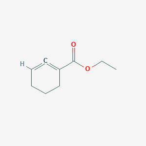 molecular formula C9H12O2 B14245077 Ethyl cyclohexa-1,2-diene-1-carboxylate CAS No. 220596-31-6