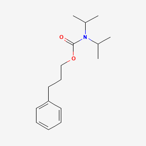molecular formula C16H25NO2 B14245117 Carbamic acid, bis(1-methylethyl)-, 3-phenylpropyl ester CAS No. 218601-55-9