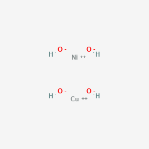 molecular formula CuH4NiO4 B14245127 Copper;nickel(2+);tetrahydroxide CAS No. 215056-96-5