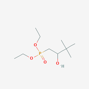 molecular formula C10H23O4P B14245220 Diethyl (2-hydroxy-3,3-dimethylbutyl)phosphonate CAS No. 204690-35-7