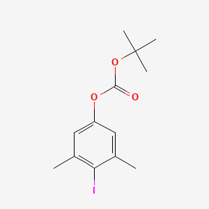 molecular formula C13H17IO3 B14245334 tert-Butyl 4-iodo-3,5-dimethylphenyl carbonate CAS No. 332186-70-6
