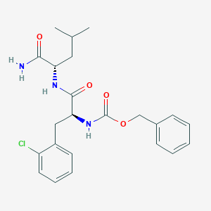 molecular formula C23H28ClN3O4 B14245419 L-Leucinamide, 2-chloro-N-[(phenylmethoxy)carbonyl]-L-phenylalanyl- CAS No. 331955-65-8