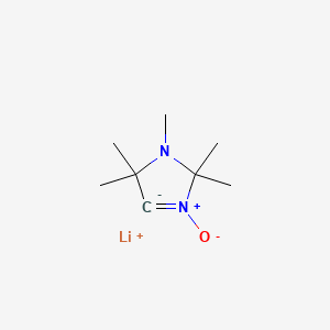 molecular formula C8H15LiN2O B14245449 lithium;1,2,2,5,5-pentamethyl-3-oxido-4H-imidazol-3-ium-4-ide CAS No. 390749-13-0