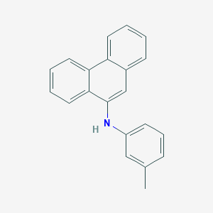 molecular formula C21H17N B14245466 N-(3-Methylphenyl)phenanthren-9-amine CAS No. 376652-63-0