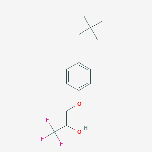 molecular formula C17H25F3O2 B14245486 2-Propanol, 1,1,1-trifluoro-3-[4-(1,1,3,3-tetramethylbutyl)phenoxy]- CAS No. 375794-59-5