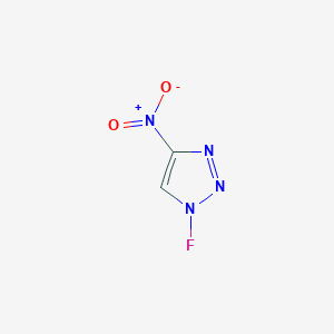 molecular formula C2HFN4O2 B14245508 1-Fluoro-4-nitro-1H-1,2,3-triazole CAS No. 501682-32-2