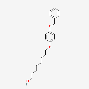 molecular formula C21H28O3 B14245574 1-Octanol, 8-[4-(phenylmethoxy)phenoxy]- CAS No. 519186-18-6